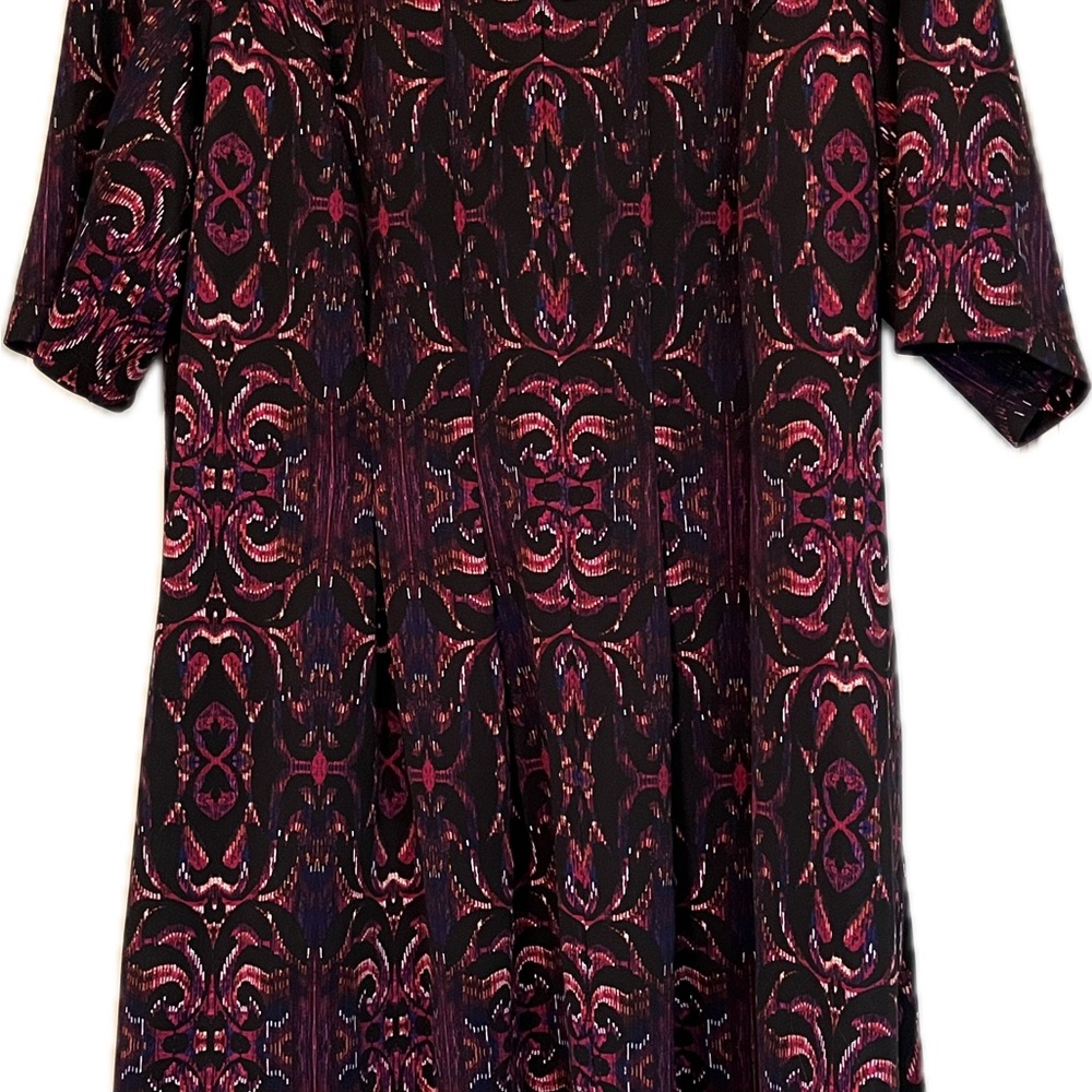 Black and Pink Patterned Dress